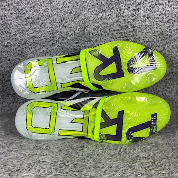 Adidas Predator Pro Fold-Over Tongue FG Soccer SZ 13 Men White Lemon JS4071 main image 5